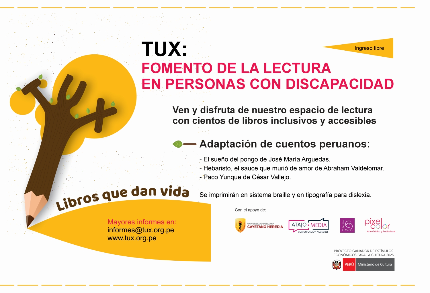 Diseño del poster de adaptación de cuentos peruanos.